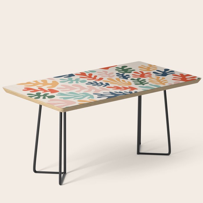 Matisse Colorful Cut Outs Mid Century Modern Art Coffee Table Gallery Image 1