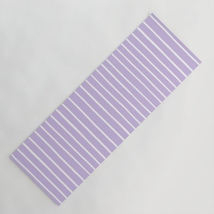 Stripes Lavender Yoga Mat Gallery Image 1
