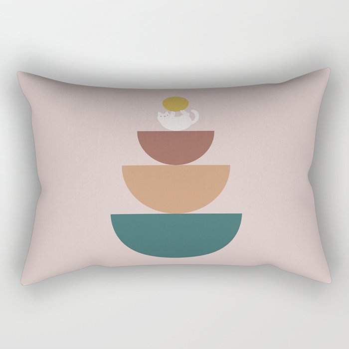 Cat Landscape 196C Rectangular Pillow Gallery Image 2