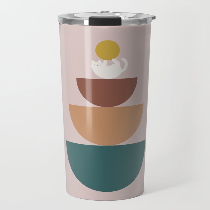 Cat Landscape 196C Travel Mug Gallery Image 1