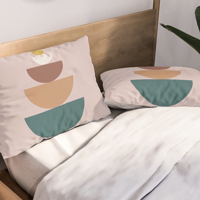 Cat Landscape 196C Pillow Sham Gallery Image 2