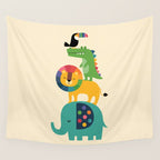 Rainbow Safari Wall Tapestry Gallery Image 4