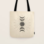 Boho sun and moon Tote Bag Gallery Image 1