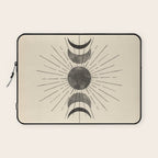Boho sun and moon Laptop Sleeve Gallery Image 1