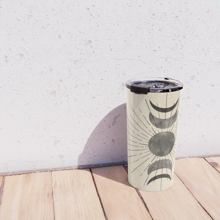 Boho sun and moon Travel Mug Gallery Image 4