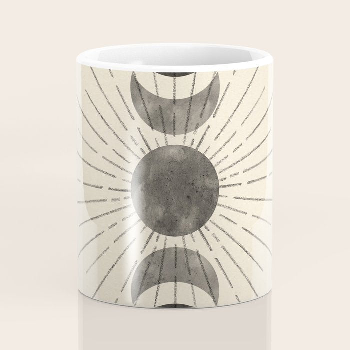 Boho sun and moon Coffee Mug Gallery Image 4