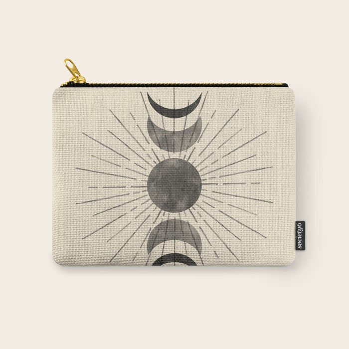 Boho sun and moon Carry All Pouch Gallery Image 1