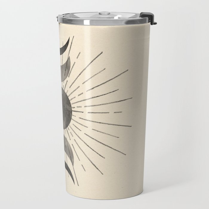Boho sun and moon Travel Mug Gallery Image 2