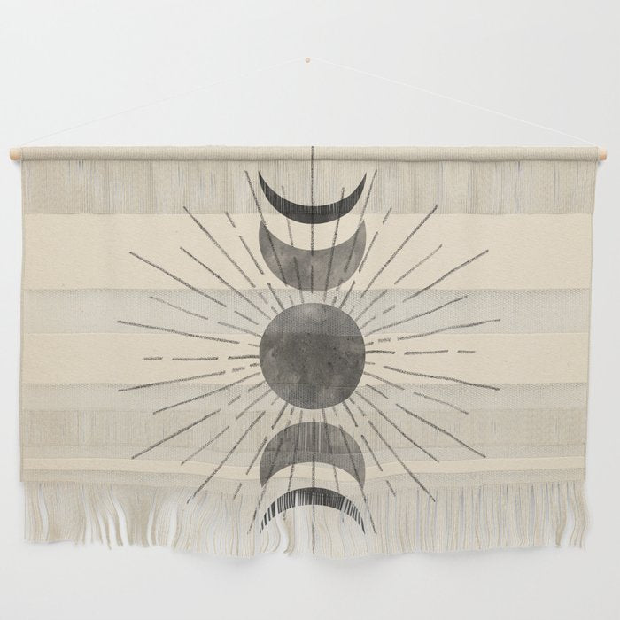 Boho sun and moon Wall Hanging Gallery Image 1