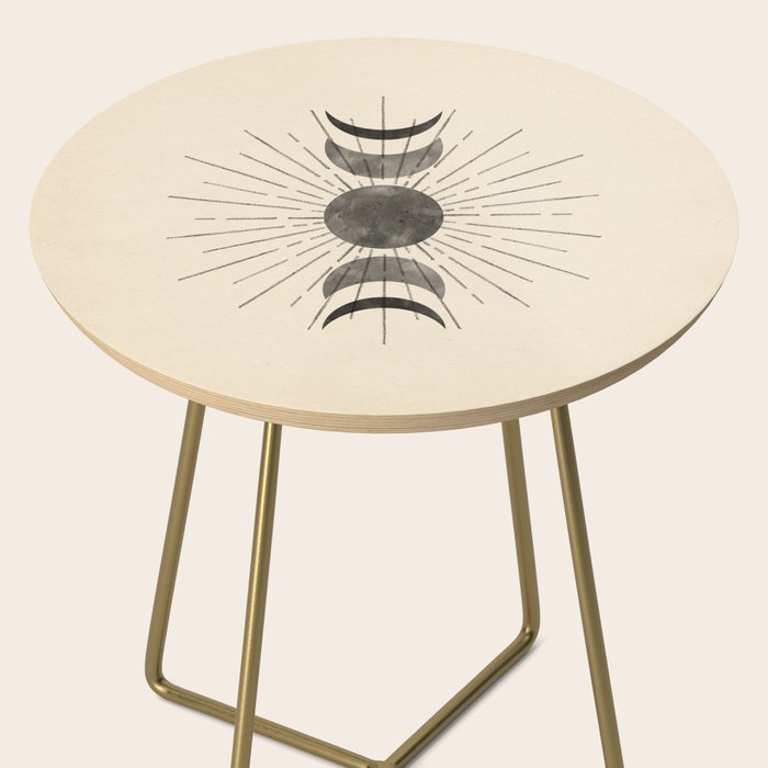 Boho sun and moon Side Table Gallery Image 2