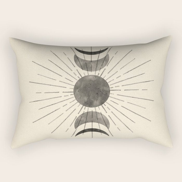 Boho sun and moon Rectangular Pillow Gallery Image 2