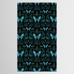 Mystical Luna Moth - Turquoise Tablecloth Gallery Image 2