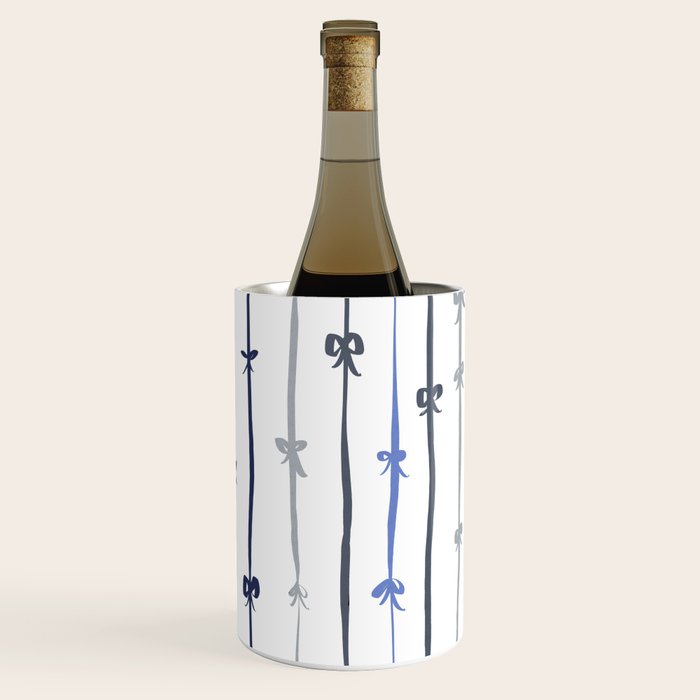 All in a bow - blue Wine Chiller Gallery Image 1