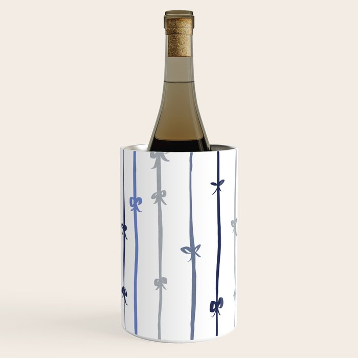 All in a bow - blue Wine Chiller Gallery Image 2