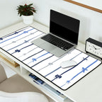 All in a bow - blue Desk Mat Gallery Image 2