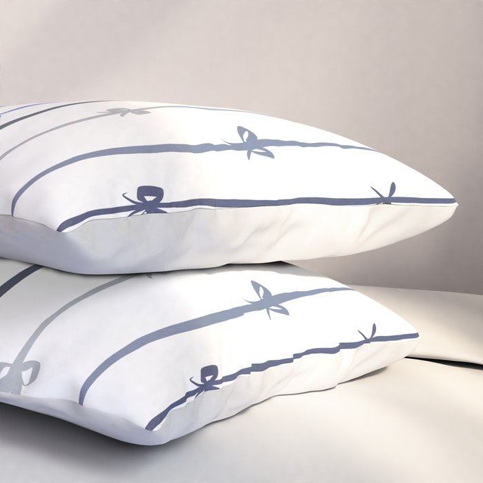 All in a bow - blue Pillow Sham Gallery Image 3