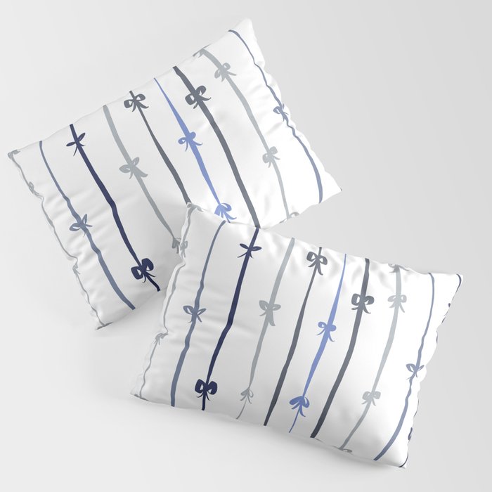 All in a bow - blue Pillow Sham Gallery Image 3