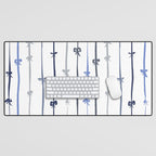 All in a bow - blue Desk Mat Gallery Image 1