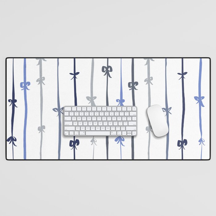 All in a bow - blue Desk Mat Gallery Image 1