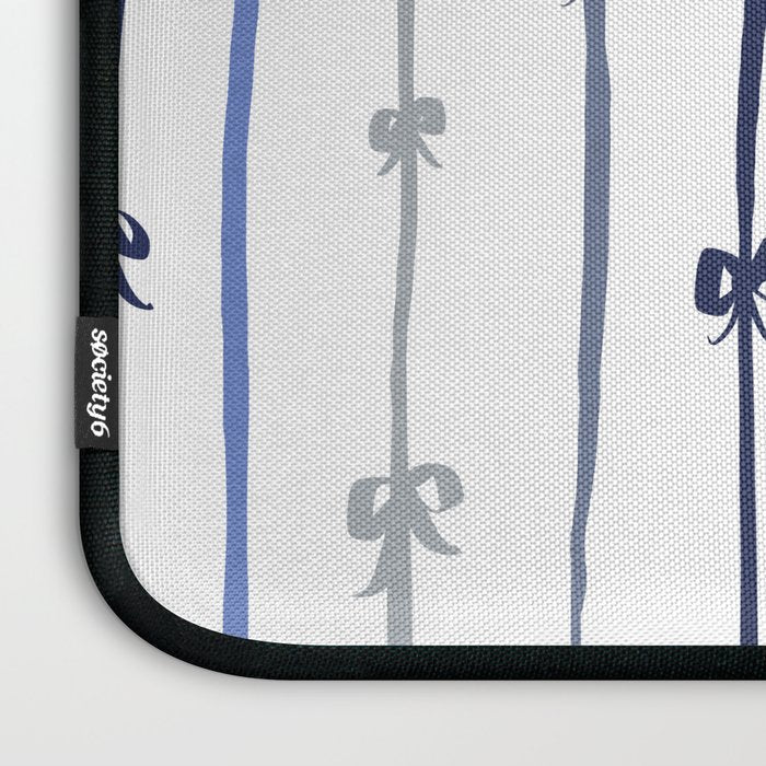 All in a bow - blue Laptop Sleeve Gallery Image 3