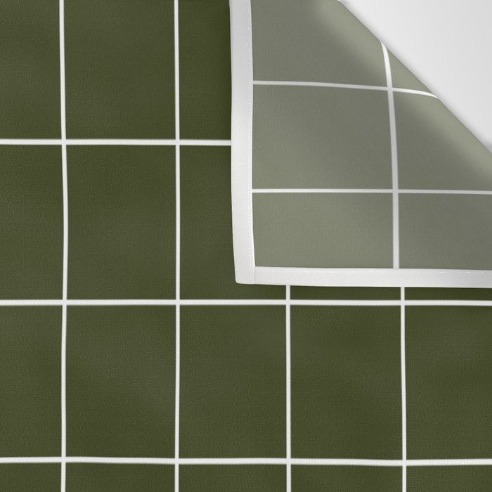 Grid (Olive Green) Wall Tapestry Gallery Image 3