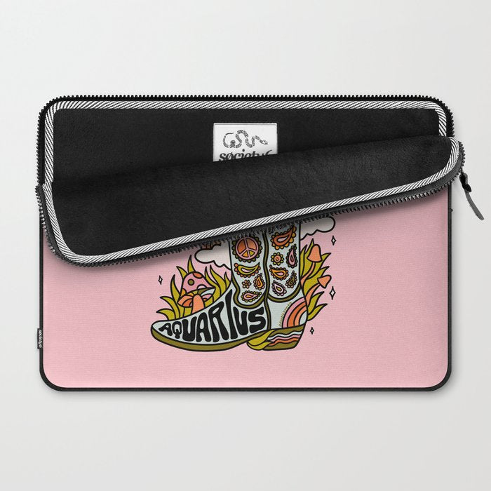 Aquarius Cowboy Boots Laptop Sleeve Gallery Image 2