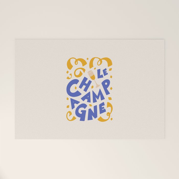 Le Champagne French Welcome Mat Gallery Image 1