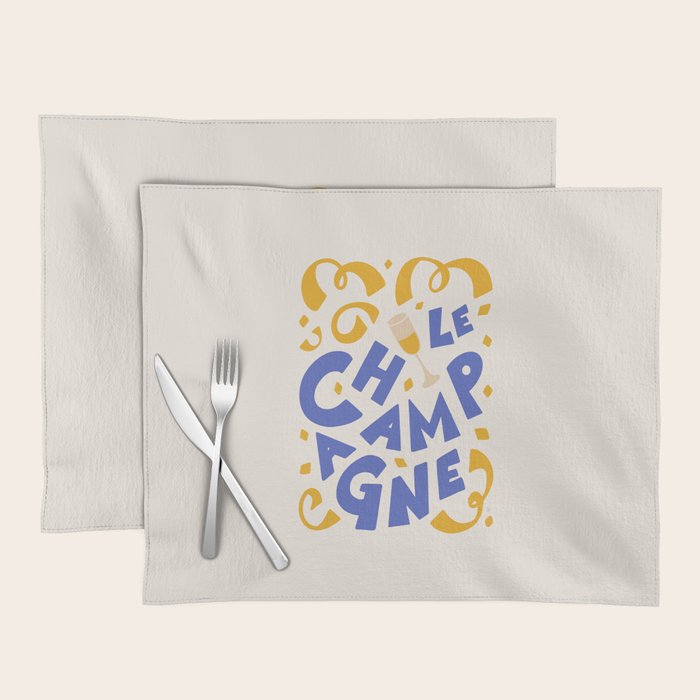 Le Champagne French Placemat Gallery Image 1