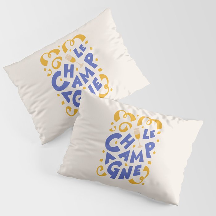 Le Champagne French Pillow Sham Gallery Image 1