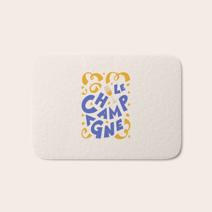 Le Champagne French Bath Mat Gallery Image 1