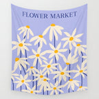 Flower Market - English Daisy Wall Tapestry Gallery Image 4