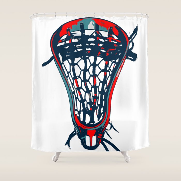 Lacrosse Vote Flow Shower Curtain Gallery Image 1