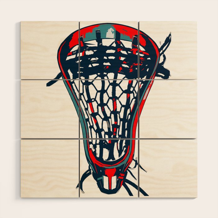 Lacrosse Vote Flow Wood Wall Art Gallery Image 1