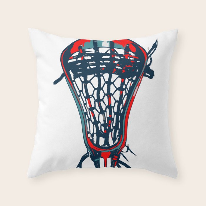 Lacrosse Vote Flow Throw Pillow Gallery Image 1