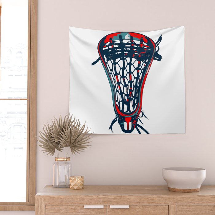 Lacrosse Vote Flow Wall Tapestry Gallery Image 2