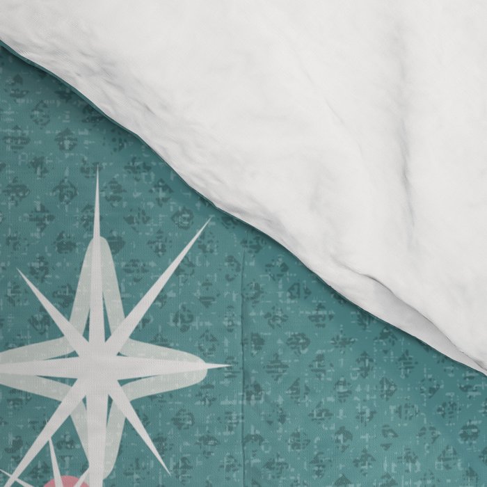 Vintage Kitty Christmas II sxs6- ©studioxtine Comforter Gallery Image 4