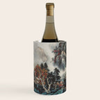 Magical Misty Japanese Mountain River Landscape Wine Chiller Gallery Image 3