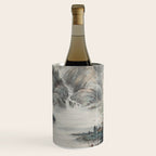 Magical Misty Japanese Mountain River Landscape Wine Chiller Gallery Image 2