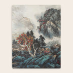 Magical Misty Japanese Mountain River Landscape Notebook Gallery Image 4