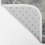 Magical Misty Japanese Mountain River Landscape Bath Mat Gallery Image 2