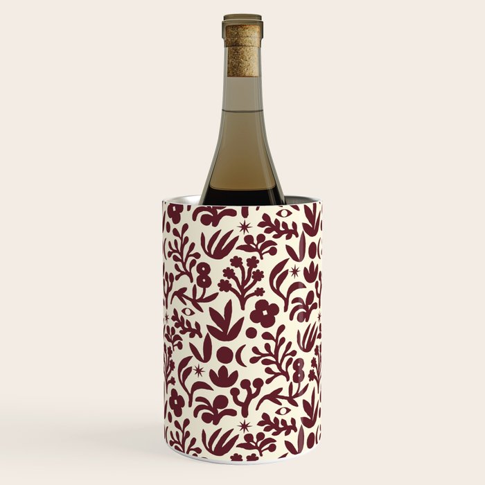 Floral shapes Pattern 01 Wine Chiller Gallery Image 3