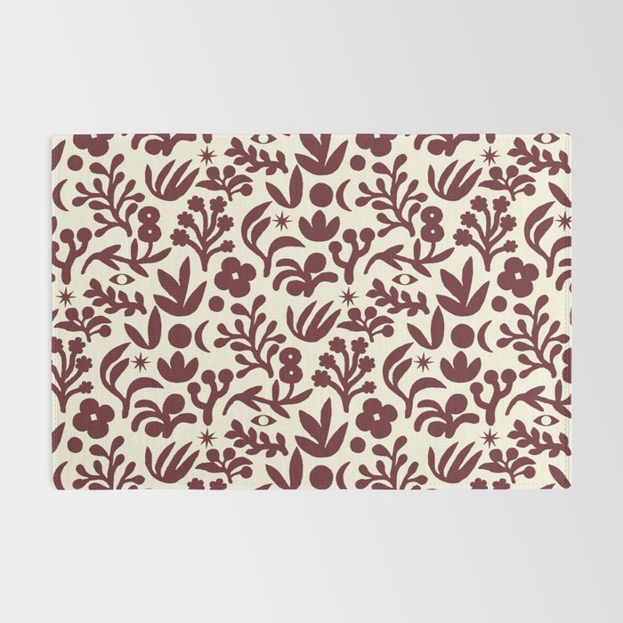 Floral shapes Pattern 01 Rug Gallery Image 2