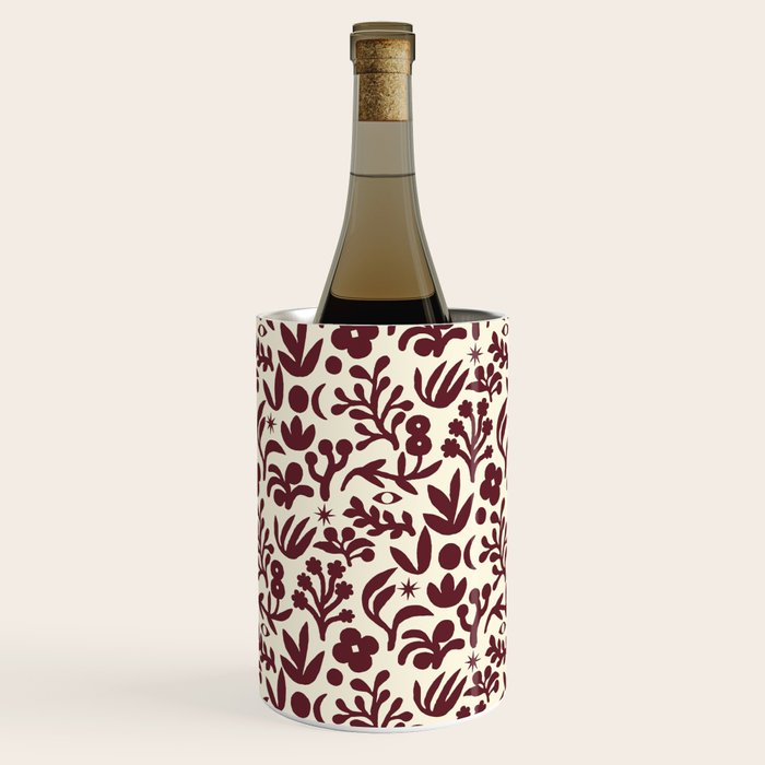 Floral shapes Pattern 01 Wine Chiller Gallery Image 2