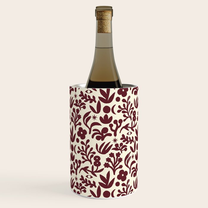 Floral shapes Pattern 01 Wine Chiller Gallery Image 1