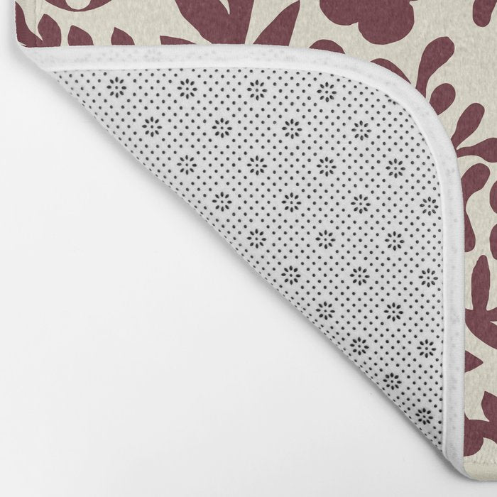 Floral shapes Pattern 01 Bath Mat Gallery Image 2