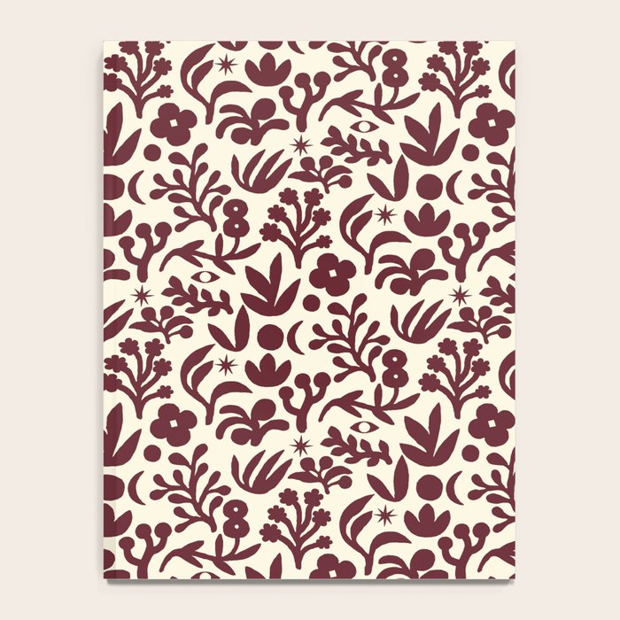 Floral shapes Pattern 01 Notebook Gallery Image 4
