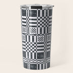 Structured Lines Grid Travel Mug Gallery Image 1