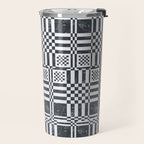 Structured Lines Grid Travel Mug Gallery Image 2