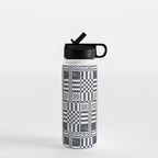 Structured Lines Grid Water Bottle Gallery Image 1