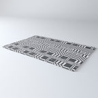 Structured Lines Grid Rug Gallery Image 3